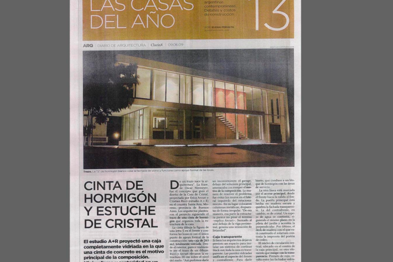 Competition “Las Casas del año 2009” Clarin – Buenos Aires